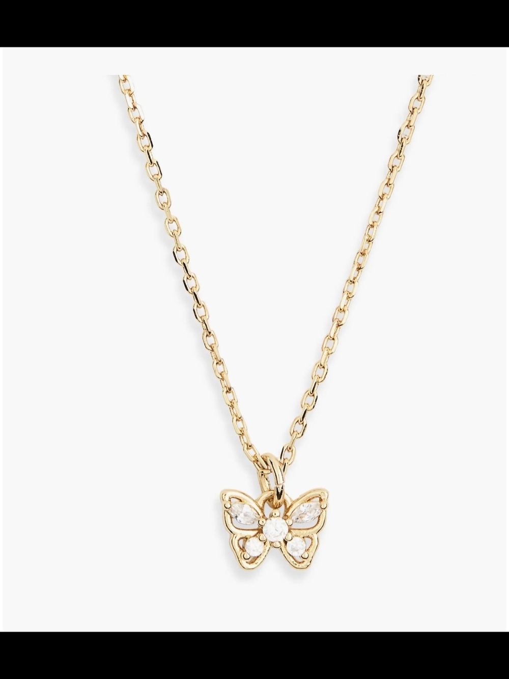 Kate Spade Gold Butterfly Pendant Necklace